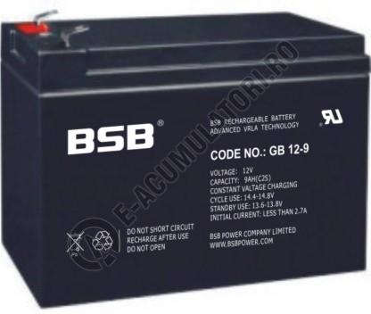 Acumulator VRLA BSB 12 V 9 Ah cod GB12-9-big