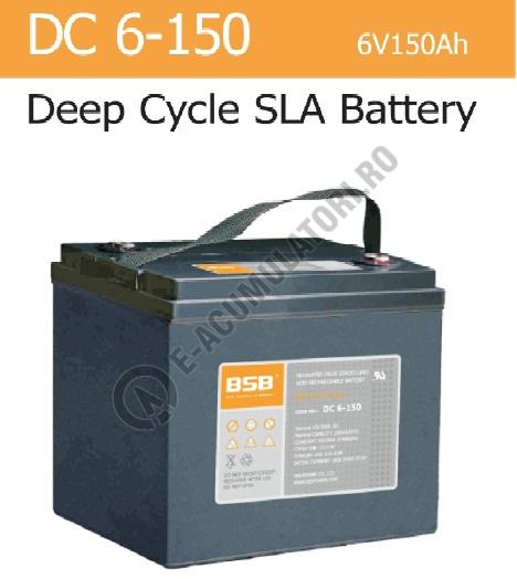 Acumulator VRLA BSB 6 V 150 Ah cod DC6-150-big