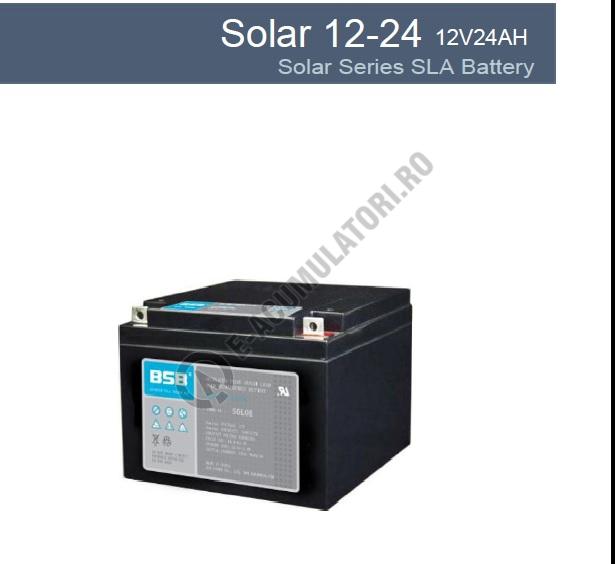 Acumulator VRLA cu GEL BSB 12 V 24 Ah cod SOLAR12-24-big