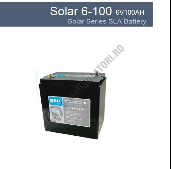 Acumulator VRLA cu GEL BSB 6 V 100 Ah cod SOLAR6-100-big
