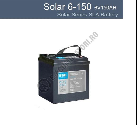 Acumulator VRLA cu GEL BSB 6 V 150 Ah cod SOLAR6-150-big