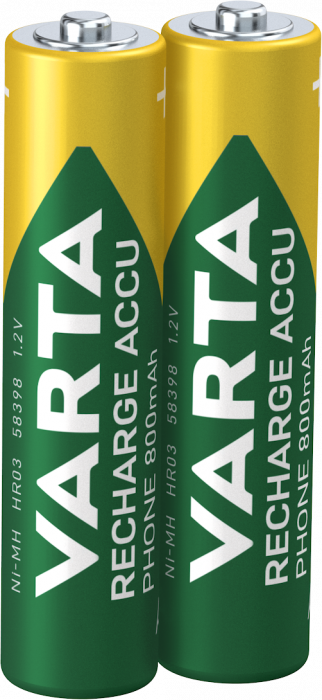 Acumulatori Varta Phone AAA R3 800 mah preincarcati blister 2 buc 58398 [1]