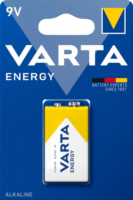 Baterie alcalina Varta Energy 6LR61 9V blister 1 bucata [1]