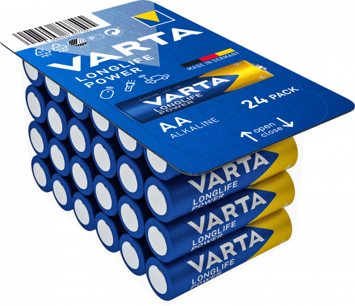 Baterie alcalina Varta Longlife Power AA blister 24 bucati-big
