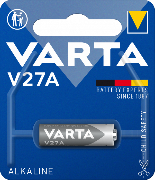 Baterie Alcalina Varta V27A LR27 12V blister 1 buc-big