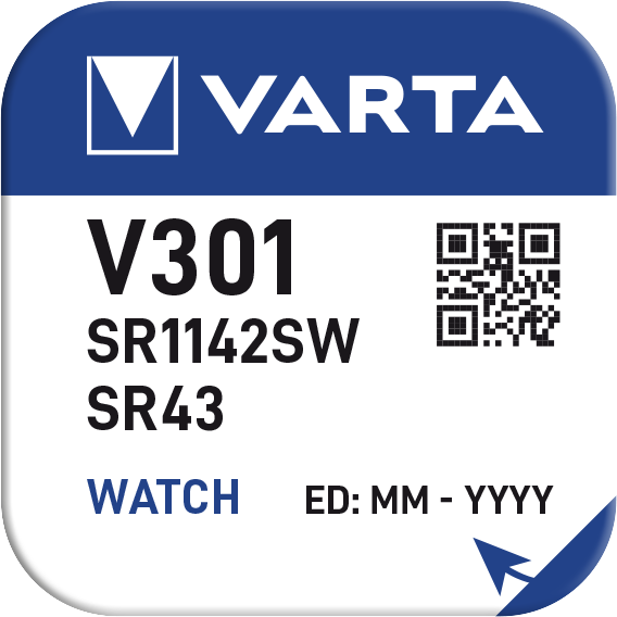 Baterie ceas Varta Silver Oxide V 301 SR43W blister 1 buc-big