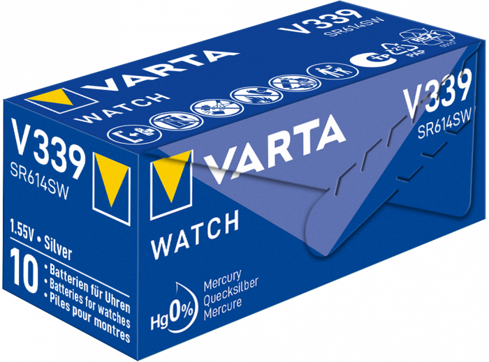 Baterie ceas Varta Silver Oxide V 339 SR614SW blister 1 buc-big