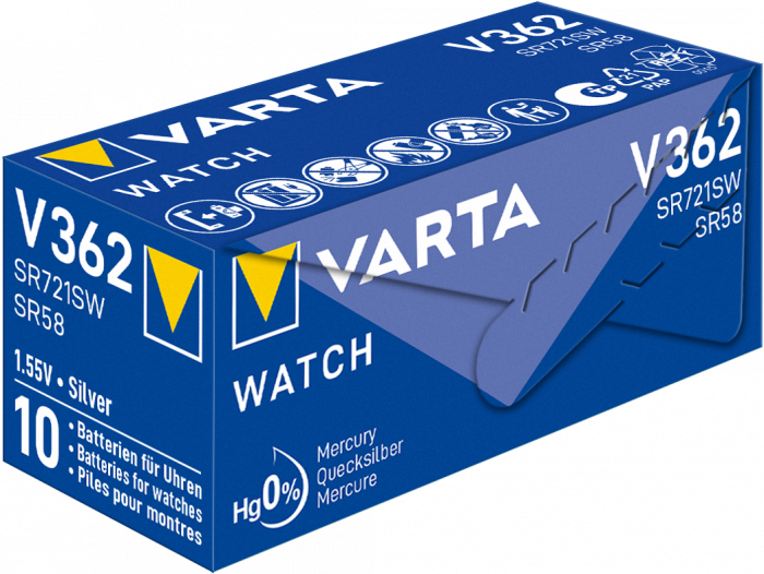 Baterie ceas Varta Silver Oxide V 362 SR721SW blister 1 buc-big