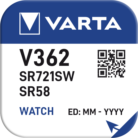 Baterie ceas Varta Silver Oxide V 362 SR721SW blister 1 buc-big