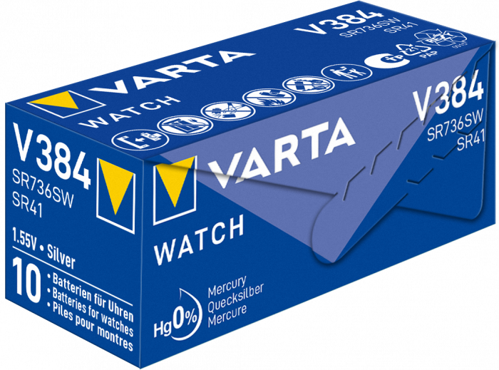 Baterie ceas Varta Silver Oxide V 384 SR41SW blister 1 buc-big