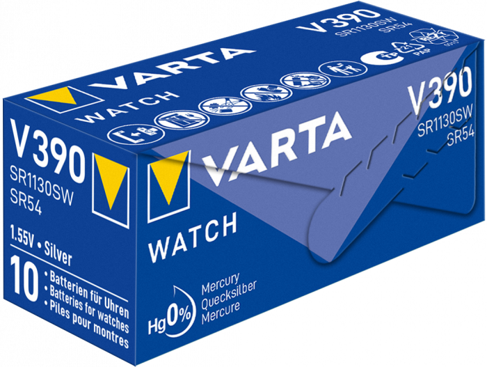 Baterie ceas Varta Silver Oxide V 390 SR1130SW blister 1 buc-big