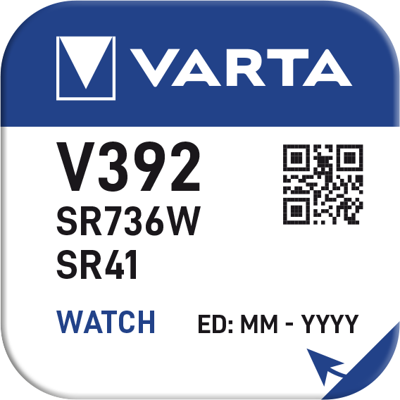 Baterie ceas Varta Silver Oxide V 392 SR41W blister 1 buc-big