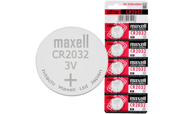 Baterie litiu Maxell CR 2032  blister de 5 buc-big