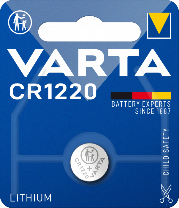 Baterie Litiu Varta CR 1220 3V blister 1 buc-big