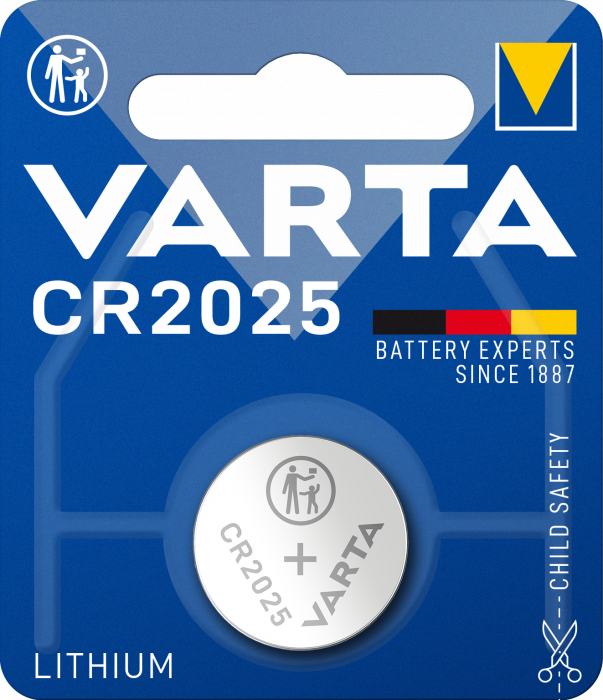 Baterie Litiu Varta CR 2025 3V blister 1 buc-big