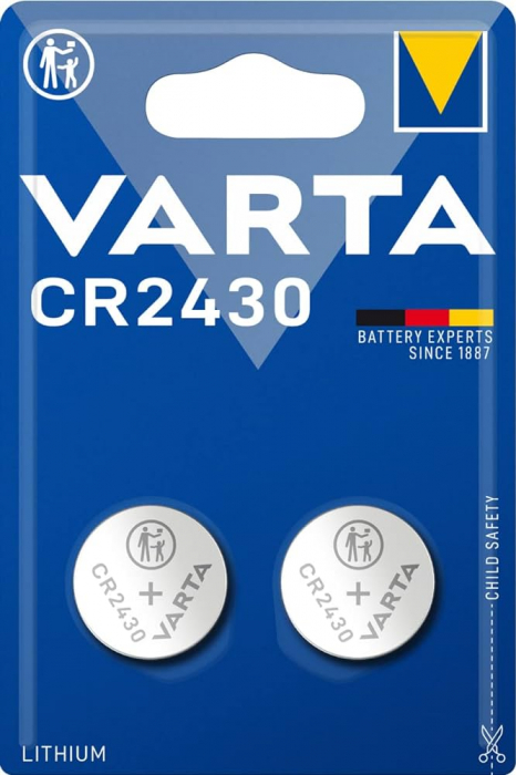 Baterie litiu Varta CR 2430 3V blister 2 buc-big
