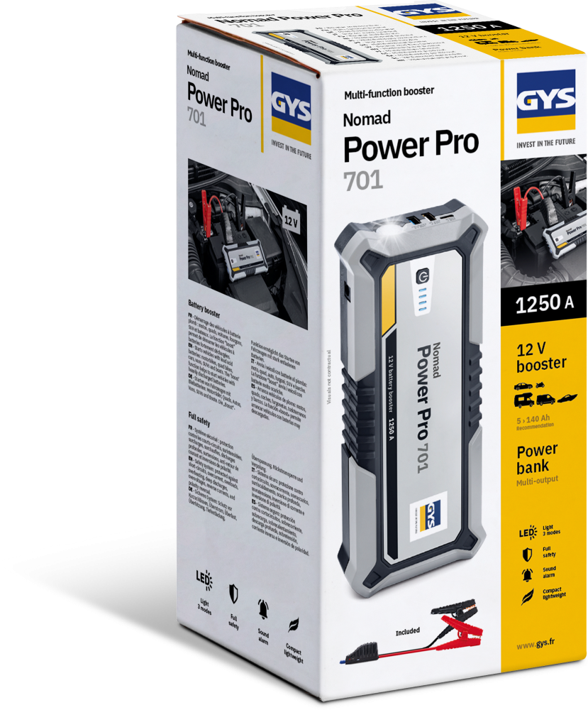 Booster auto litiu GYS NOMAD POWER PRO 701 – 700A – Power Bank 59.2Wh [7]