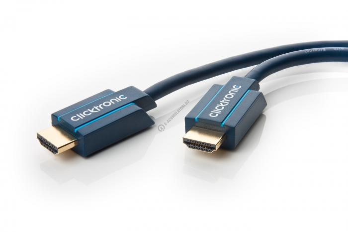 Cablu High Speed HDMI™ cu Ethernet (HDMI A/HDMI A) pentru HD si 3D TV Clicktronic 10m cod 70307-big
