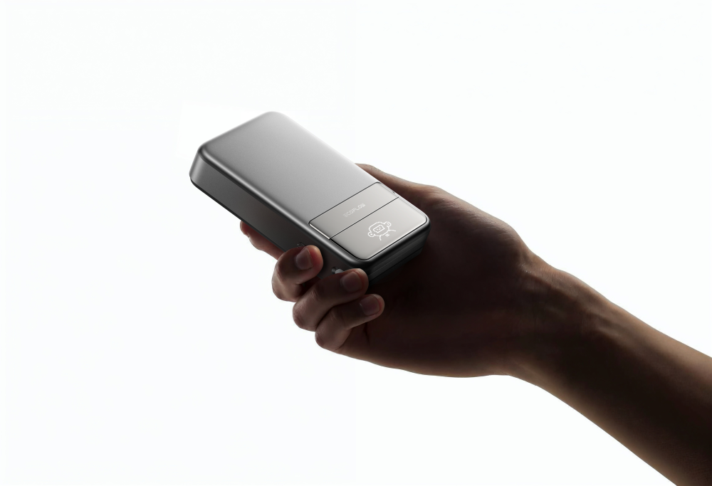 EcoFlow RAPID 10000 – Power Bank 65W, Wireless 15W, Smart Display argintiu [2]