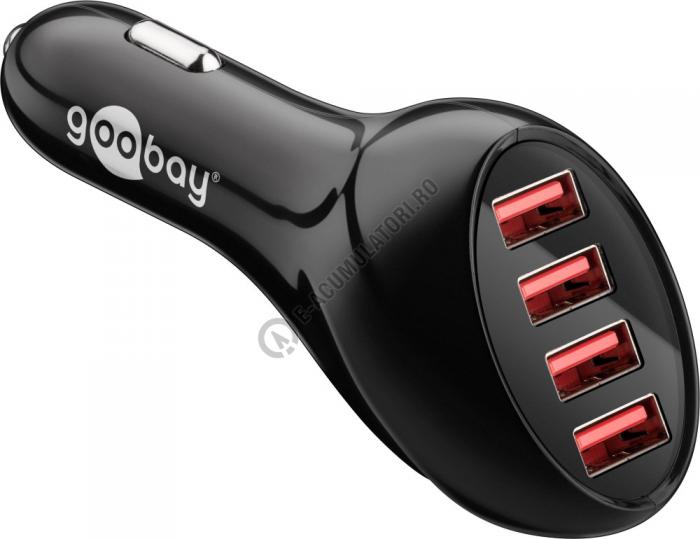 Incarcator auto Goobay High-performance Quad USB 10 A cod 71818-big