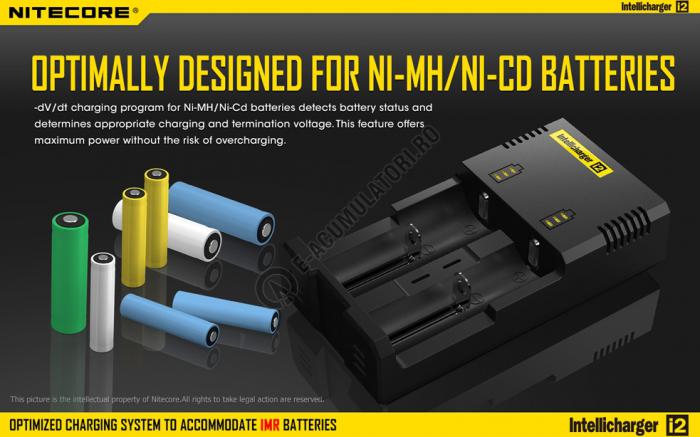 Incarcator Universal Inteligent NITECORE i2 ALL-IN-ONE, Li-Ion, Ni-Mh, Ni-Cd-big