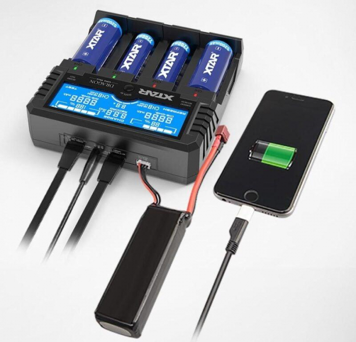 Incarcator Universal pentru acumulatori Ni-Mh si Li-Ion Xtar VP4 Plus Dragon [3]