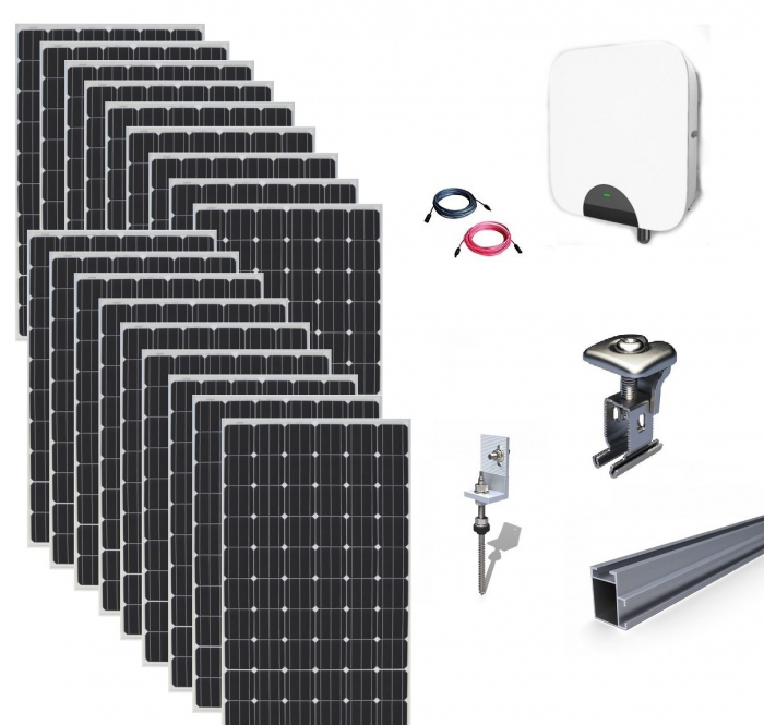 Kit Fotovoltaic On-Grid 5,2kWp - 18 Panouri Monocristaline 290W-big