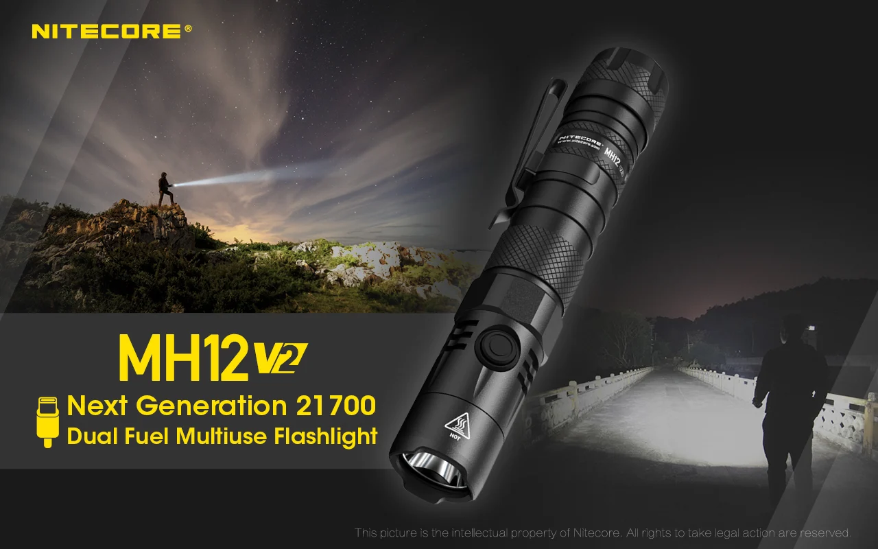 Lanterna Nitecore tactica MH12 V2 1 x 21700 4000mah [3]