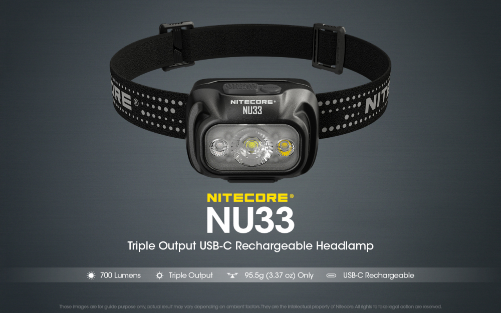 Lanterna Nitecore frontala NU33 Headlight Li-Ion 2000 mah [3]