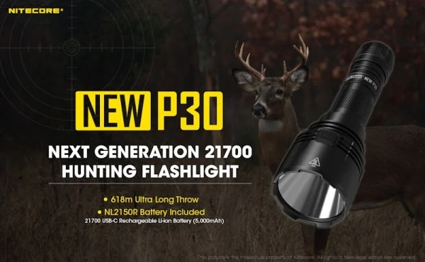 Lanterna Nitecore tactica P30 1x 21700 5000mah [2]