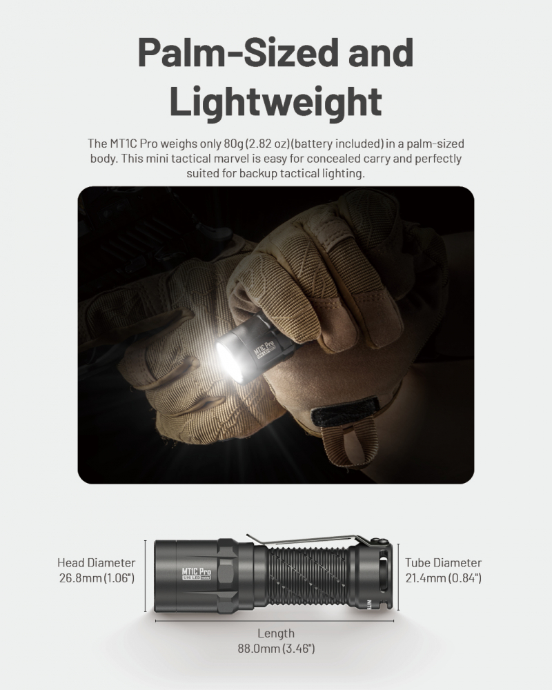 Lanterna Nitecore tactica MT1C Pro 1x 18350 [2]