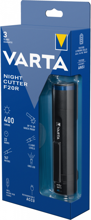 Lanterna Varta Night Cutter F20R Reincarcabila Li-Ion 18900-big