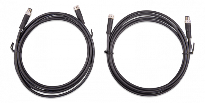 Victron Energy M8 circular connector Male/Female 3 pole cable 5m (bag of 2)-big