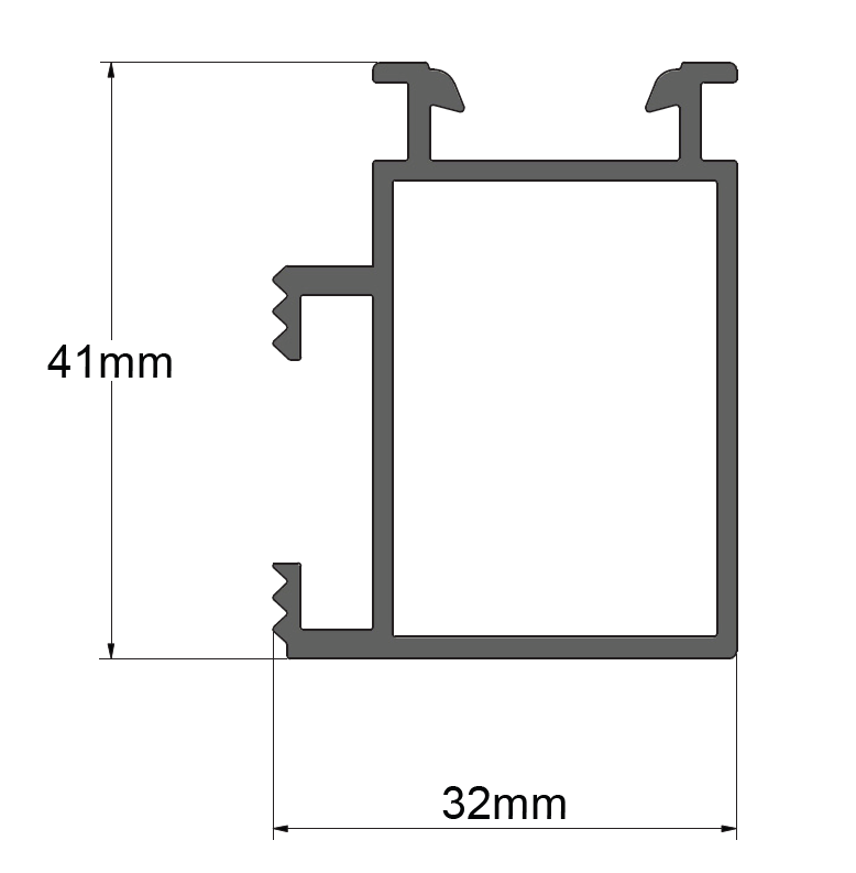 Profil de Montaj Mounting Systems 800-1448 – Sina de Baza 5/41, 3600 mm, Natural [1]