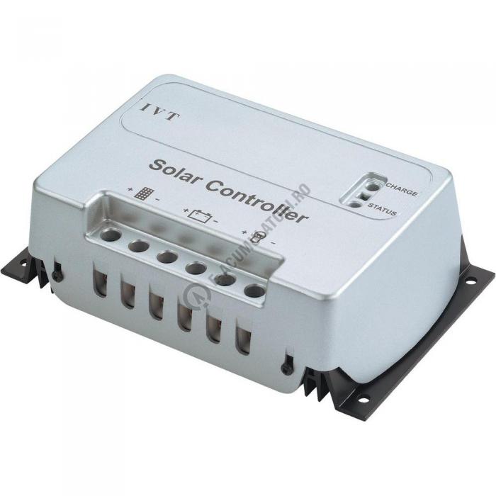 Regulator solar de încărcare cu microcontroler IVT SC 10 A, 12/24 V cod 200014-big