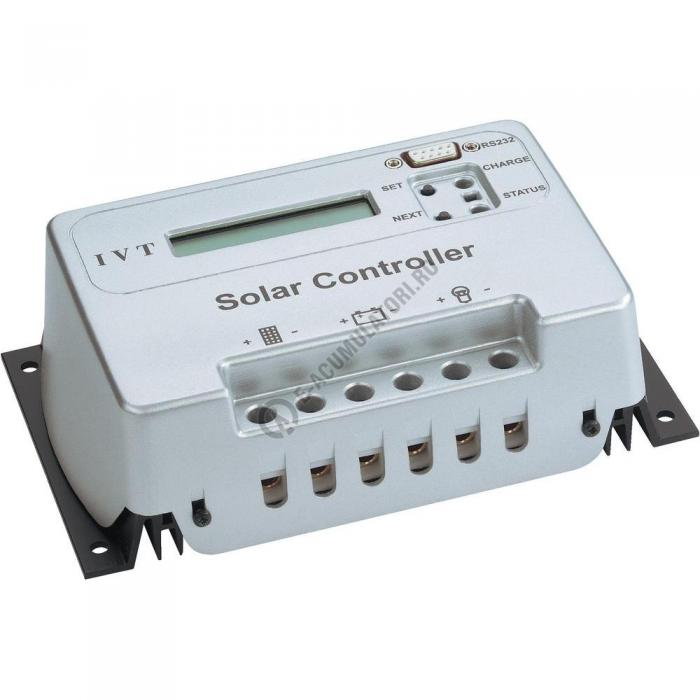 Regulator solar de încărcare LCD cu microcontroler  IVT SCD 10 A, 12/24 V cod 200017-big