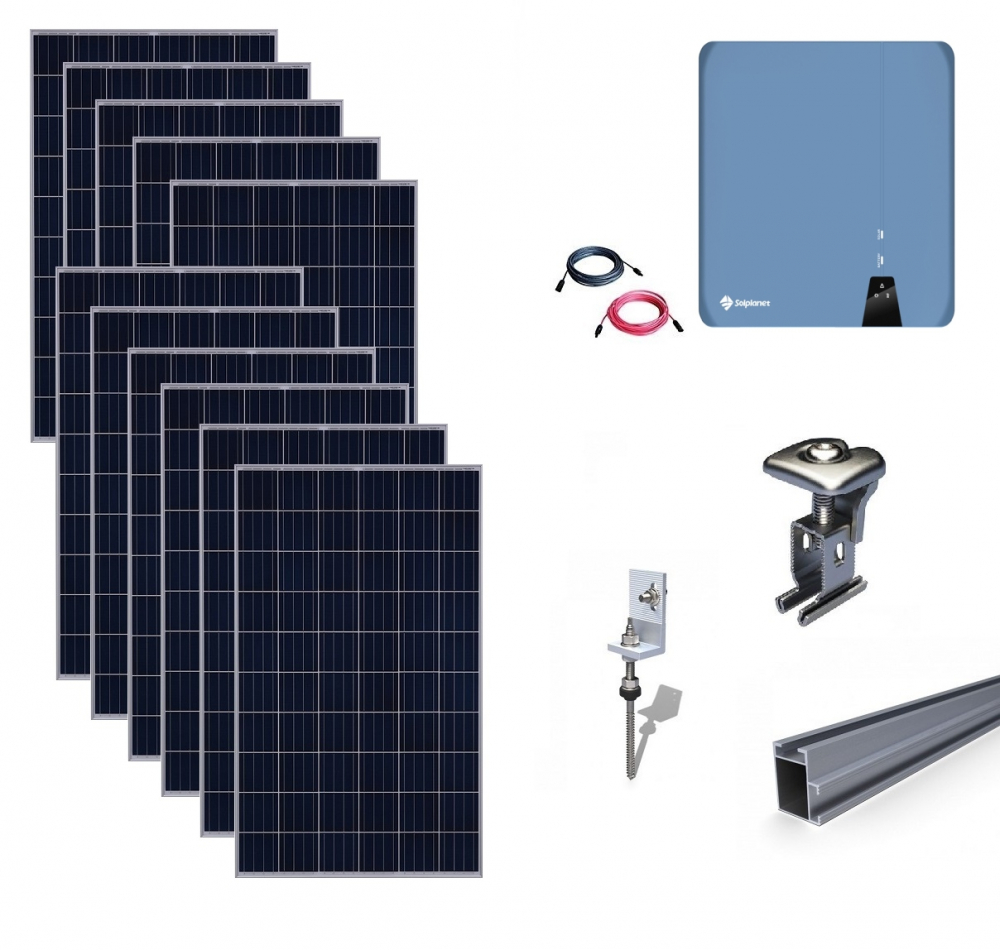 Sistem Fotovoltaic Trifazat SMART On-Grid 5kWp, stocare 10kWh - Panouri Monocristaline CanadianSolar/Longi/Jinko #casaverde2024 | E-Acumulatori [1]