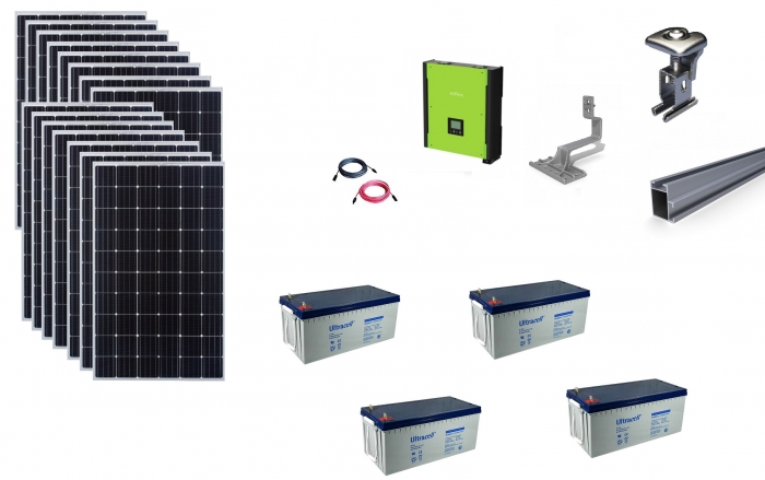Sistem fotovoltaic hibrid Poweracu 5kwp prindere tigla-big