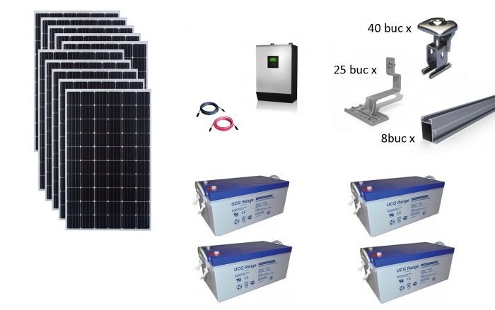 Sistem fotovoltaic off-grid Poweracu 3kwp prindere tigla-big