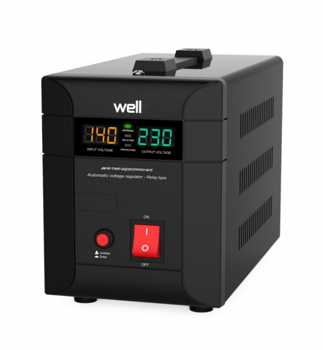 Stabilizator automat de tensiune cu Triac WELL 3000VA/2100W AVR-TRC-AGILE3000-WL-big