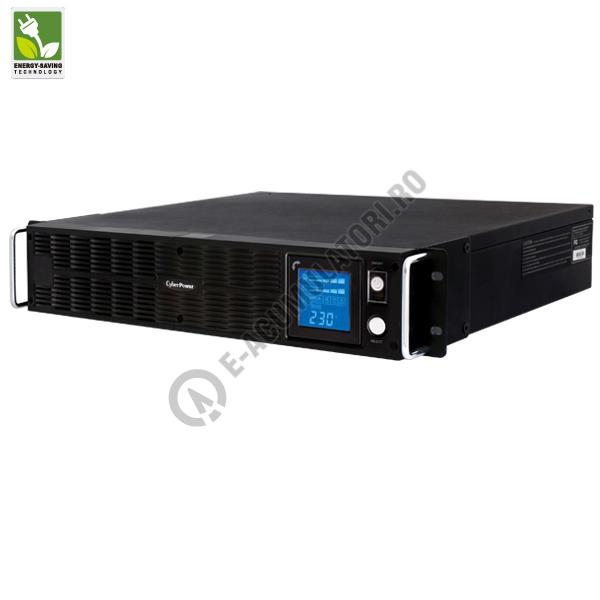 UPS Rackabil Cyber Power PR1500ELCDRTXL2U Line-Interactive 1500VA 1250W AVR, LCD Display, 10 IEC OUTLETS, USB & Serial port-big