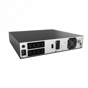 UPS nJoy Aster 1K, 1000VA/900W, LCD Display, online dubla-conversie, 8 IEC C13 cu Protectie, Management, rack 2U4
