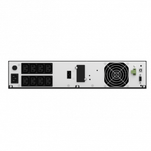 UPS nJoy Aster 2K, 2000VA/1800W, LCD Display, online dubla-conversie, 8 IEC C13 cu Protectie, Management, rack 2U5