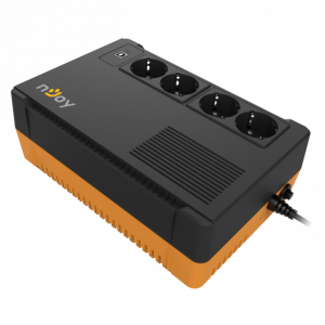 UPS nJoy Soter 600, 600VA/ 360W, 4 Prize Schuko cu protectie, functie auto-restart, Stabilizator de tensiune (AVR)1