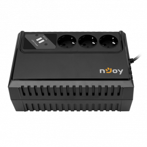 UPS nJoy Renton 650 USB, 650VA/360W, 3 Prize Schuko cu protectie, 2 x USB charger1