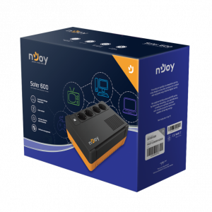 UPS nJoy Soter 600, 600VA/ 360W, 4 Prize Schuko cu protectie, functie auto-restart, Stabilizator de tensiune (AVR)2