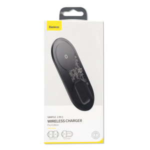 Incarcator Wireless, Pro Edition, 15W, Transparent, Baseus [1]