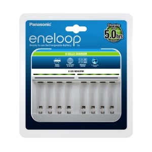 Incarcatoare acumulatori - Incarcator Panasonic Eneloop BQ-CC63E 8 celule AA sau AAA incarcare individuala Smart Charge R6 R3