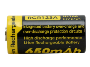 Acumulator 16340 Li-Ion 650 mah Nitecore NL166 RCR123A4