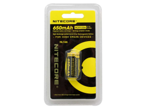 Acumulator 16340 Li-Ion 650 mah Nitecore NL166 RCR123A2